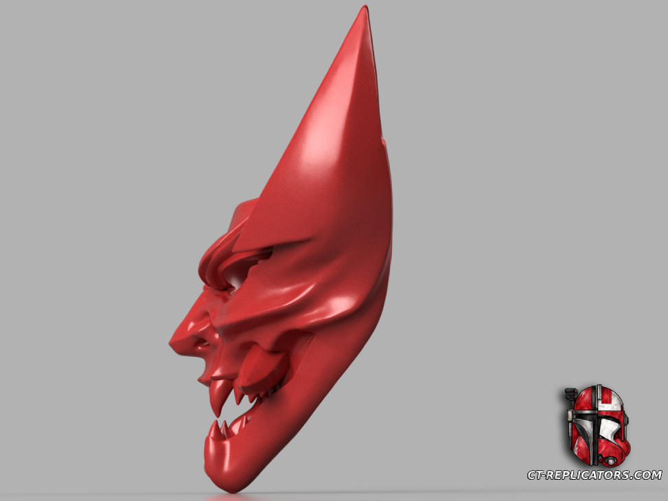 STL 3D Print Files Blood Moon ZED Mask - League Of Legends Cosplay 1:1 Replica