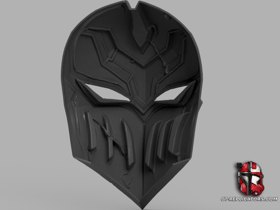 STL 3D Print Files ZED Mask - League Of Legends Cosplay 1:1 Replica