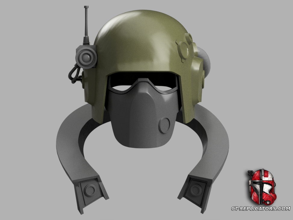 Harsh Environment Flak Helmet with Psykana Collar - Darktide 1:1 Cosplay