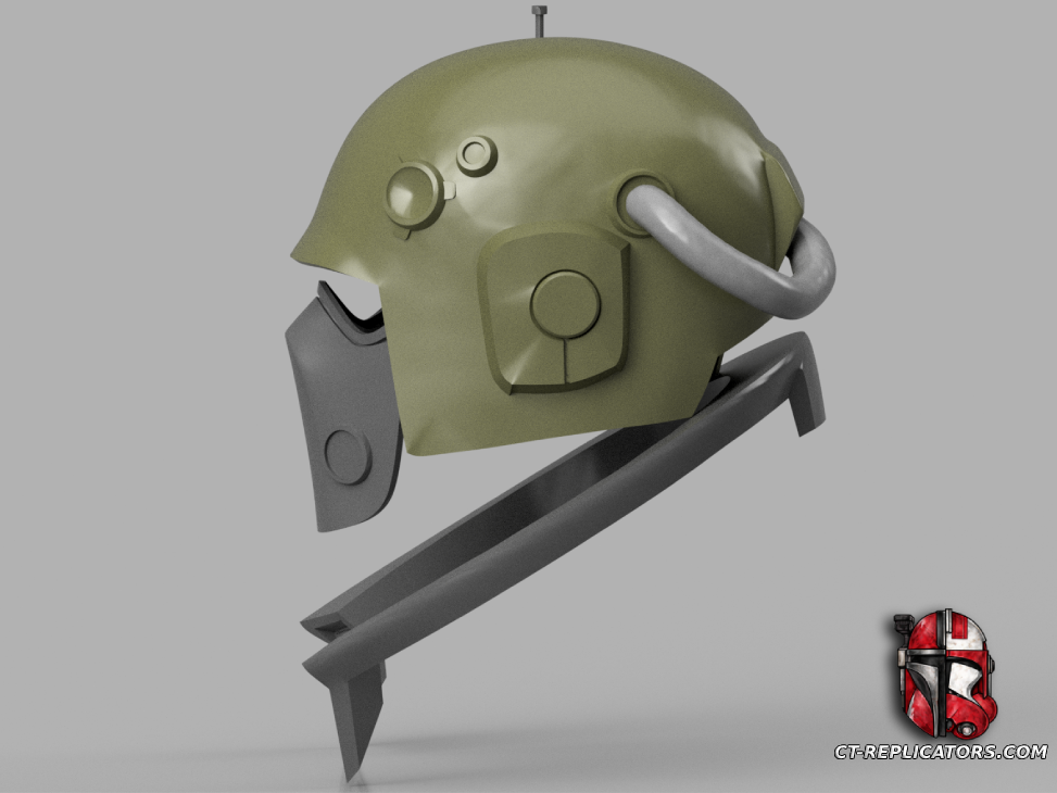 Harsh Environment Flak Helmet with Psykana Collar - Darktide 1:1 Cosplay