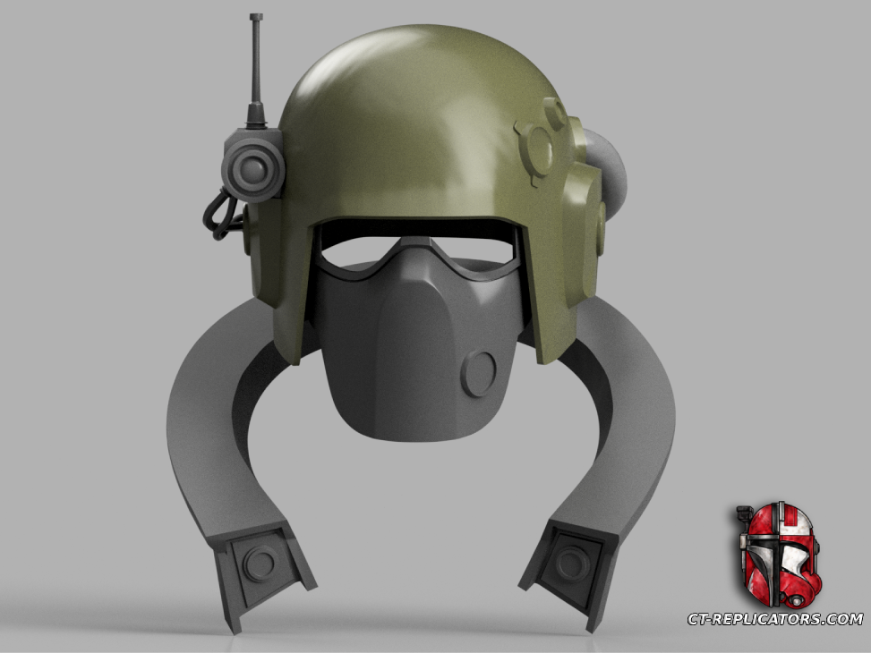 Harsh Environment Flak Helmet with Psykana Collar - Darktide 1:1 Cosplay