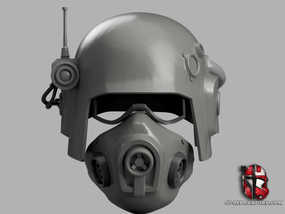 Shock Trooper’s Flak Helmet with Psykana Collar - Darktide 1:1 Cosplay