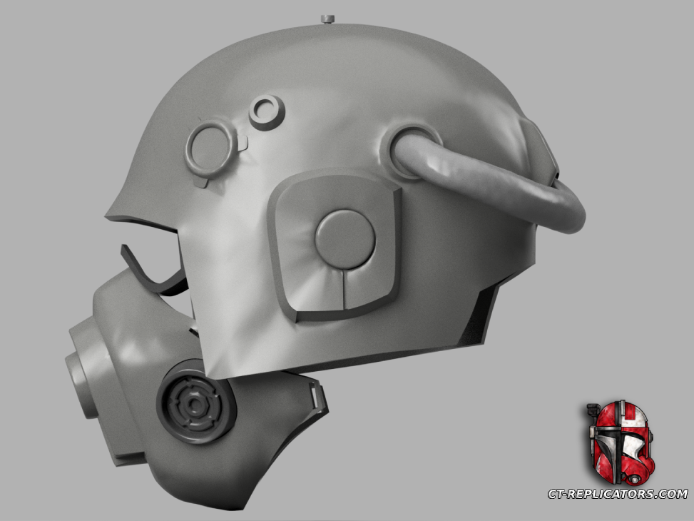 Shock Trooper’s Flak Helmet with Psykana Collar - Darktide 1:1 Cosplay