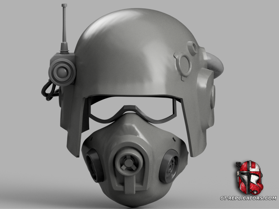 Shock Trooper’s Flak Helmet with Psykana Collar - Darktide 1:1 Cosplay