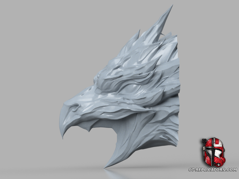 STL 3D Print Files Anivia Head trophy - League Of Legends 1:1 scale