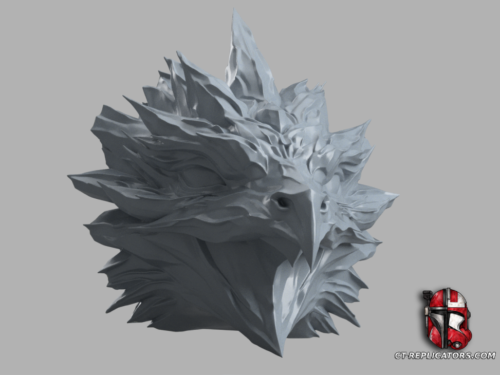 STL 3D Print Files Anivia Head trophy - League Of Legends 1:1 scale