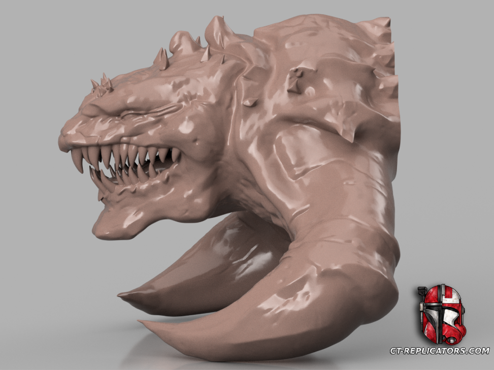 STL 3D Print Files Starcraft 2 - Zergling Head trophy 1:1 Scale