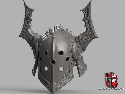 STL 3D Print Files Custom Nordic Crested Great Helmet 1:1 Cosplay Replica