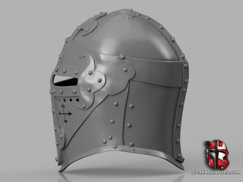 Medieval Knight Helmet “Sugarloaf'' 1:1 Cosplay
