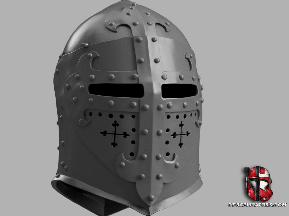 Medieval Knight Helmet “Sugarloaf'' 1:1 Cosplay