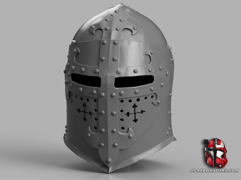Medieval Knight Helmet “Sugarloaf'' 1:1 Cosplay