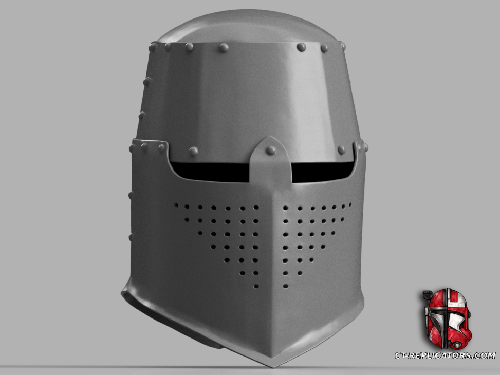 Knight Medieval Helmet Templar Tophelm 1:1 Cosplay Replica