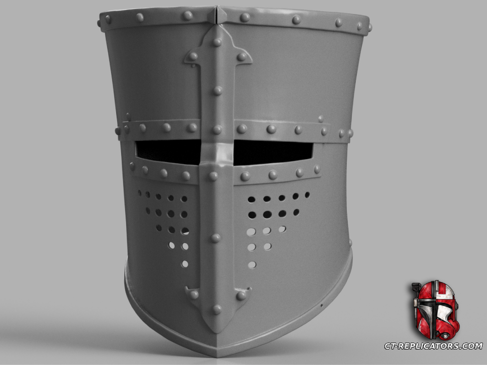 Teutonic Medieval Helmet Templar 1:1 Cospay Replica