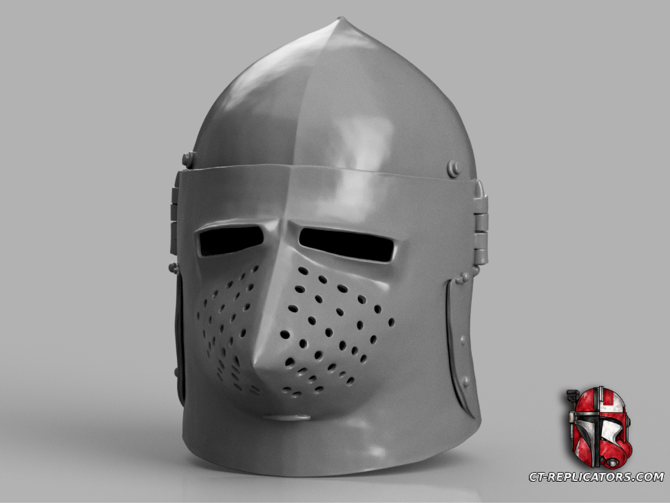 Houndskull Bascinet Medieval Knight Helmet 1:1 Cosplay Replica