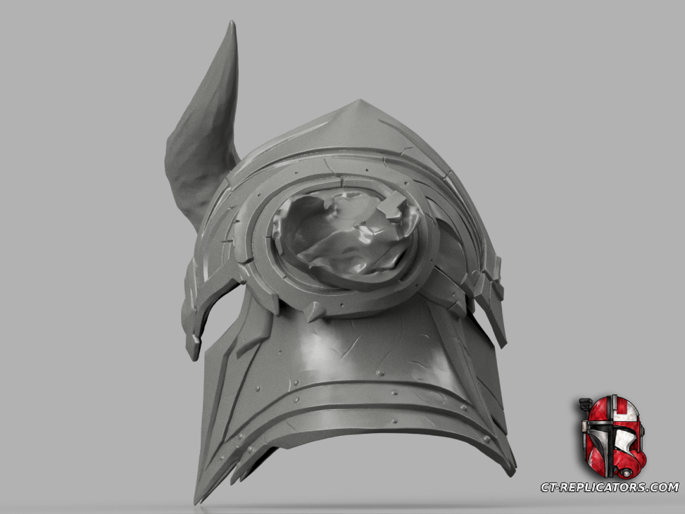 STL 3D Print Files Sejuani Helmet - League Of Legends Cosplay 1:1 Replica