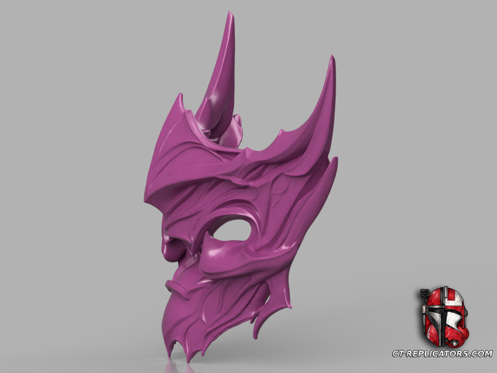 STL 3D Print Files Spirit Blossom AKALI Mask - League Of Legends Cosplay 1:1 Replica