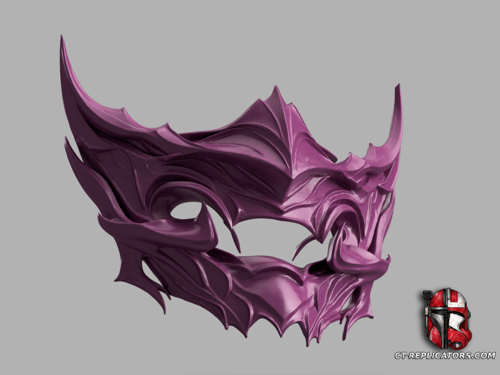 STL 3D Print Files Spirit Blossom AKALI Mask - League Of Legends Cosplay 1:1 Replica