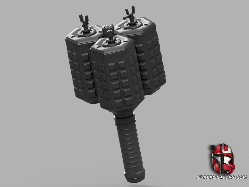 STL 3D Print Files Helldivers 2 - G-48 Giga Grenade 1:1 Cosplay Replica