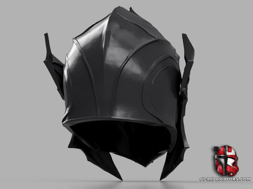 STL 3D Print Files Elder Scrolls Skyrim Ebony Helmet Cosplay 1:1 Replica