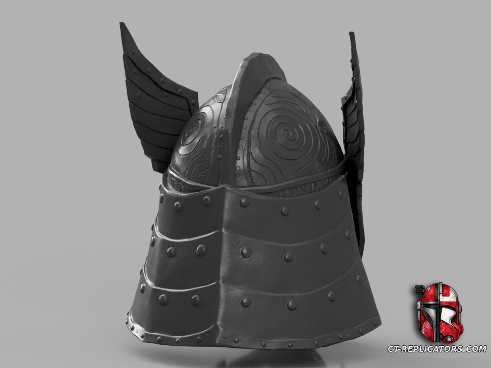 STL 3D Print Files Elder Scrolls Skyrim Steel Plate Helmet Cosplay 1:1 Replica