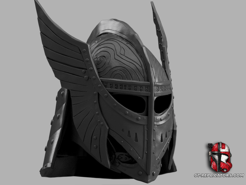 STL 3D Print Files Elder Scrolls Skyrim Steel Plate Helmet Cosplay 1:1 Replica