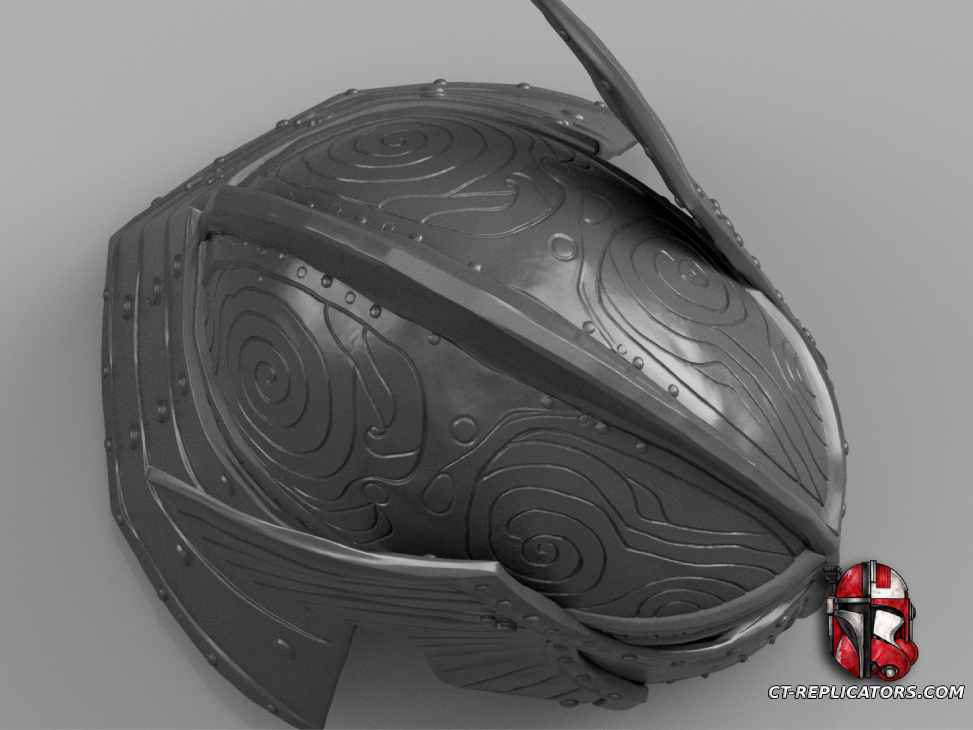 STL 3D Print Files Elder Scrolls Skyrim Steel Plate Helmet Cosplay 1:1 Replica