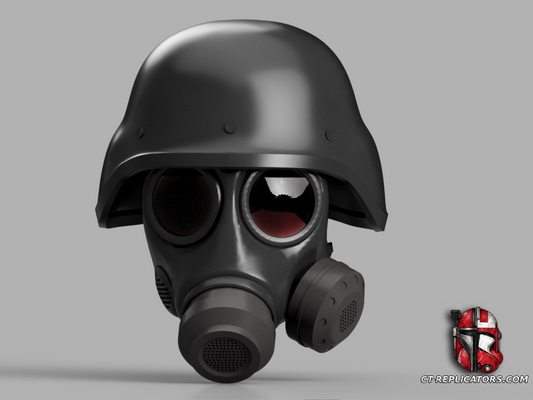 STL 3D Print Files Resident Evil Hunk Helmet Gas Mask 1:1 Cosplay Replica