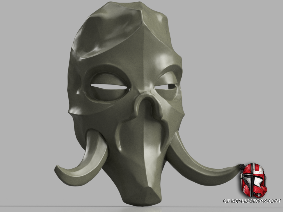 STL 3D Print Files Elder Scrolls Skyrim Konahrik Dragon Priest Mask Cosplay 1:1 Replica