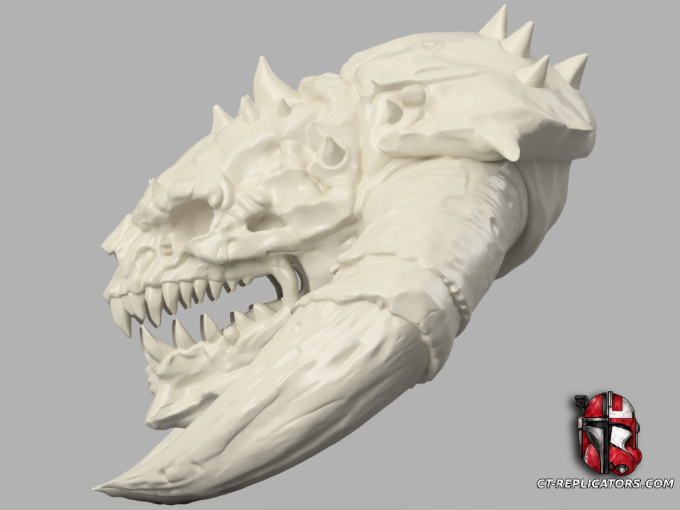 STL 3D Print Files Starcraft 2 - Zergling Skull trophy 1:1 Scale