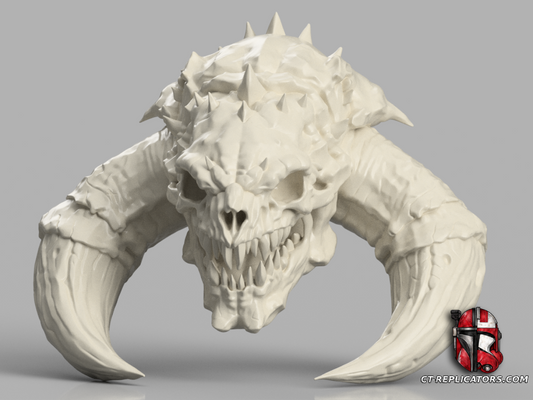 STL 3D Print Files Starcraft 2 - Zergling Skull trophy 1:1 Scale