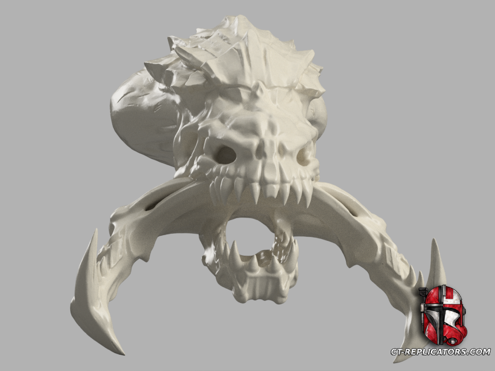 STL 3D Print FIles  Starcraft Brood War - Hydralisk Skull trophy 1:1 Scale
