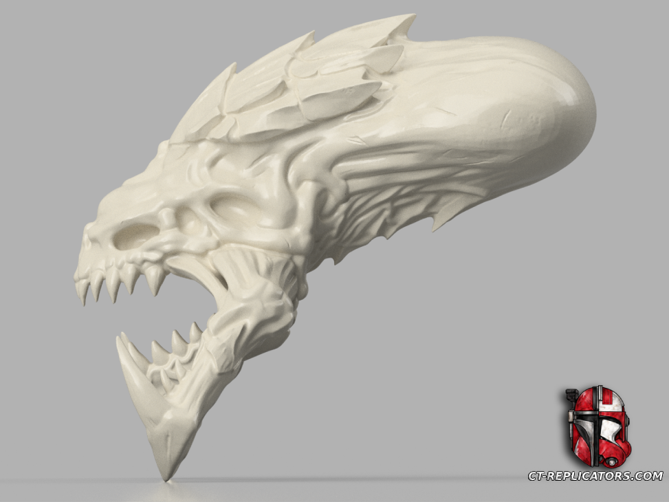 STL 3D Print FIles  Starcraft Brood War - Hydralisk Skull trophy 1:1 Scale