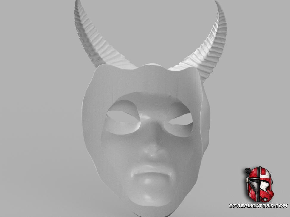 STL 3D Print Files Aeldari Harlequin Mask 1:1 Cosplay Replica