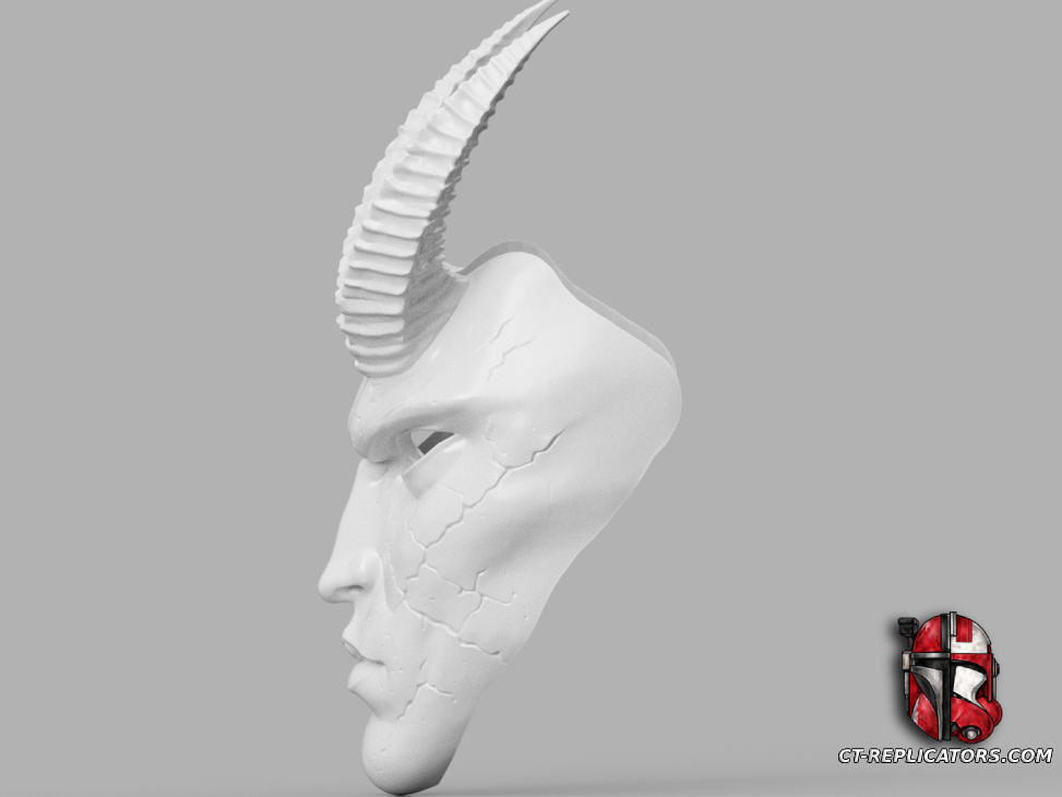 STL 3D Print Files Aeldari Harlequin Mask 1:1 Cosplay Replica