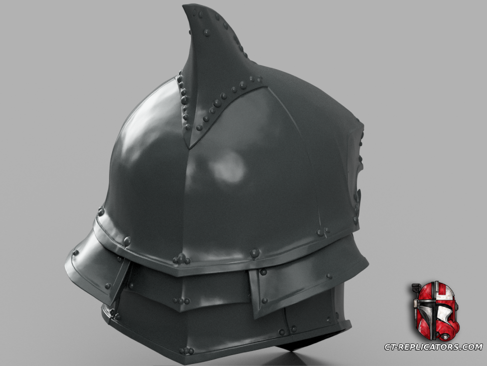 STL 3D Print Files Shark Knight Helmet Medieval Cosplay 1:1 Replica