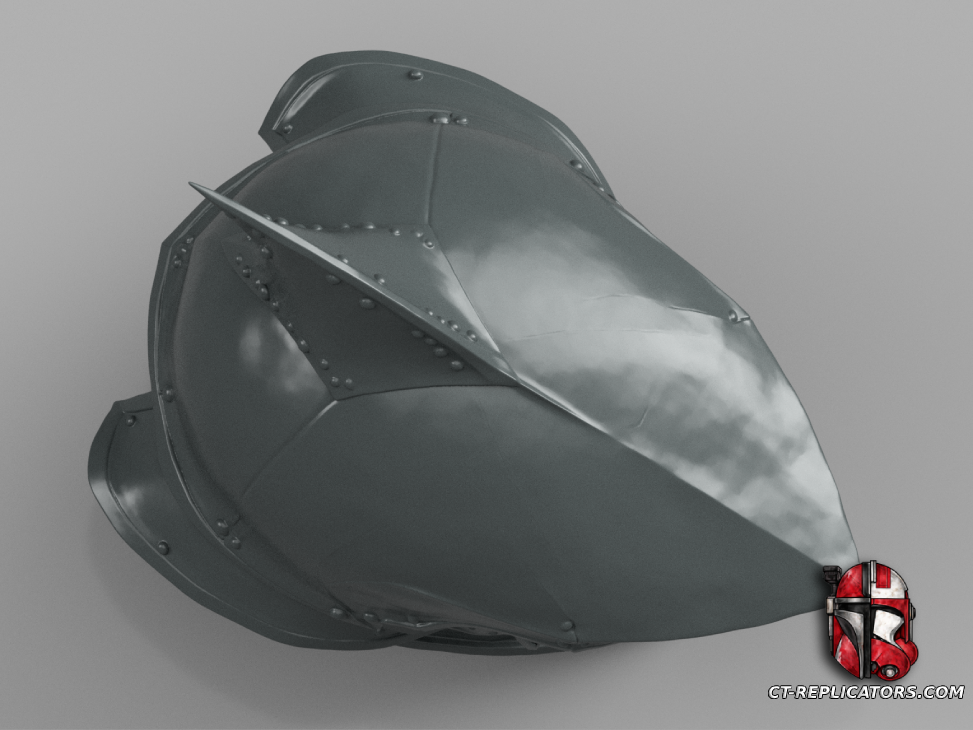 STL 3D Print Files Shark Knight Helmet Medieval Cosplay 1:1 Replica