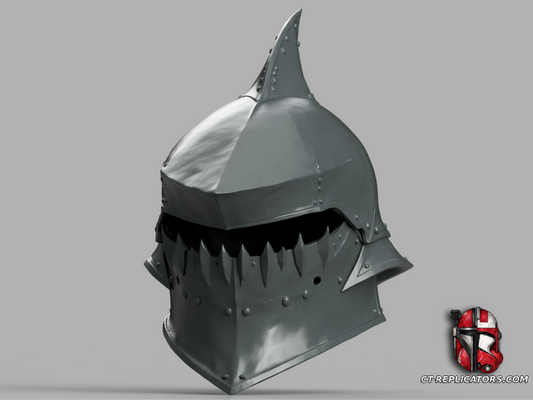 STL 3D Print Files Shark Knight Helmet Medieval Cosplay 1:1 Replica