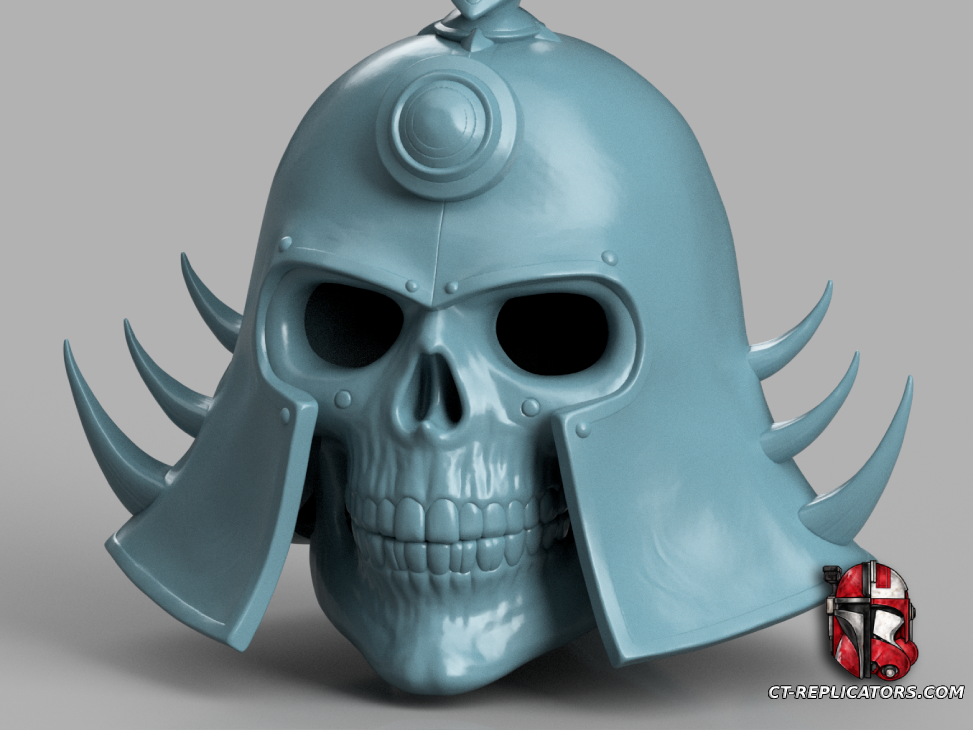 STL 3D Print Files AOS Ossiarch Mortisan Skull Helmet 1:1 Cosplay Replica