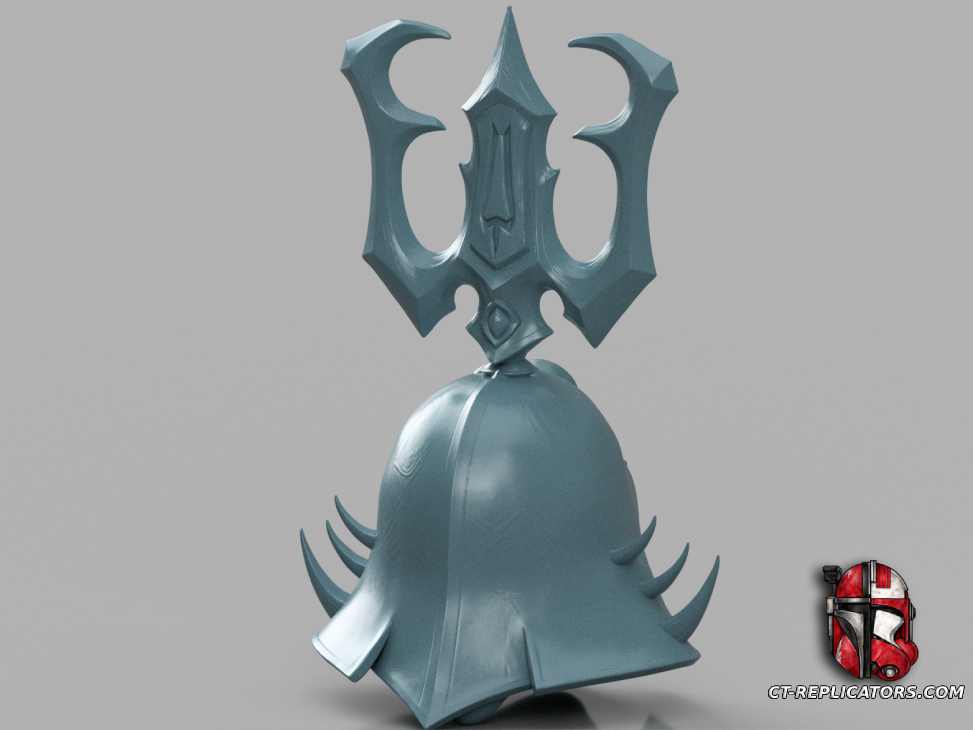 STL 3D Print Files AOS Ossiarch Mortisan Skull Helmet 1:1 Cosplay Replica