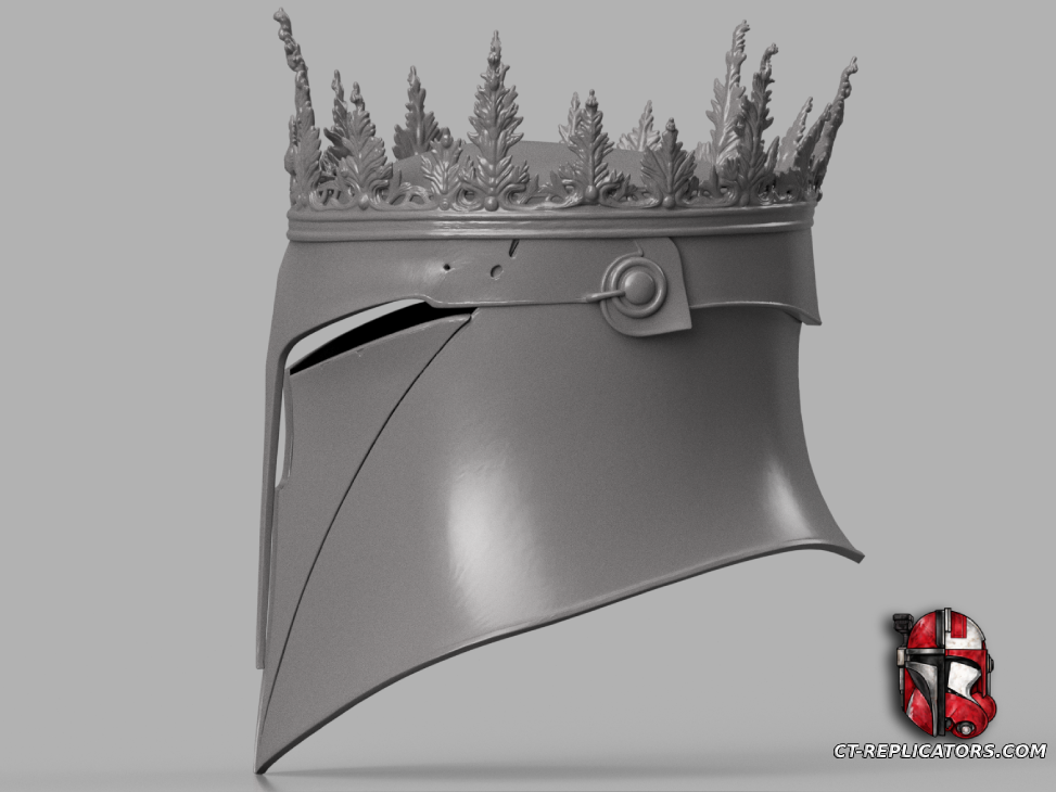 STL 3D Print Files Fallen King Knight Helmet Dark Fantasy 1:1 Cosplay Replica