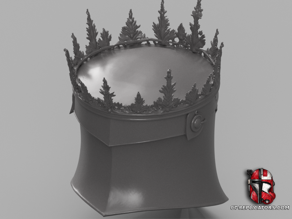 STL 3D Print Files Fallen King Knight Helmet Dark Fantasy 1:1 Cosplay Replica