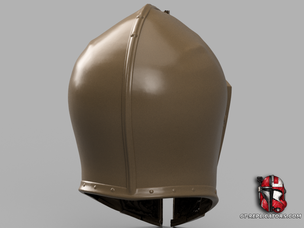 STL 3D Print Files Pope Crusader Champion Helmet 1:1 Cosplay Replica