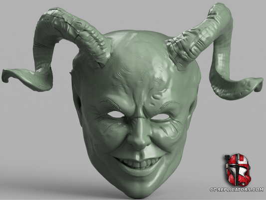 STL 3D Print Files Female Haunted Witch Face mask 1:1 Cosplay Replica