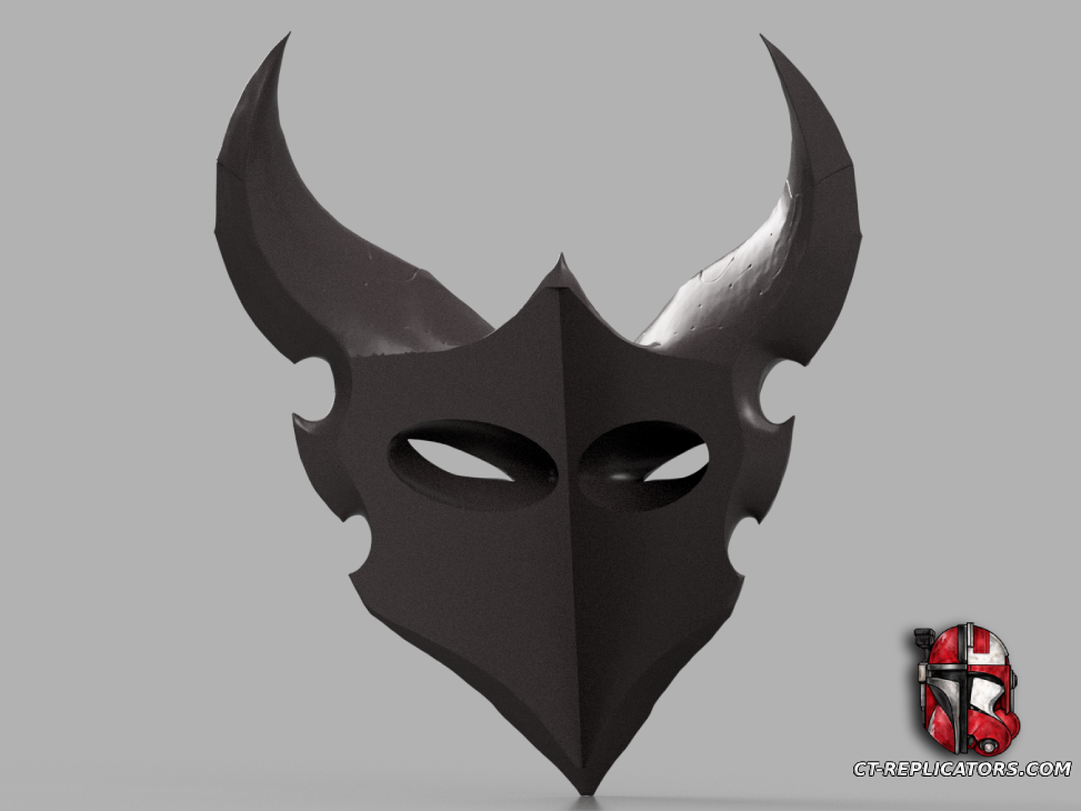 STL 3D Print Files Infernal SHEN mask - League Of Legends Cosplay 1:1 Replica