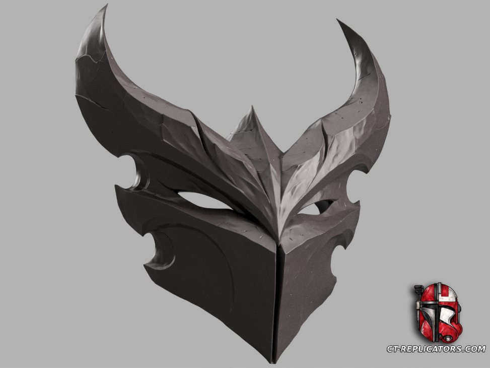 STL 3D Print Files Infernal SHEN mask - League Of Legends Cosplay 1:1 Replica