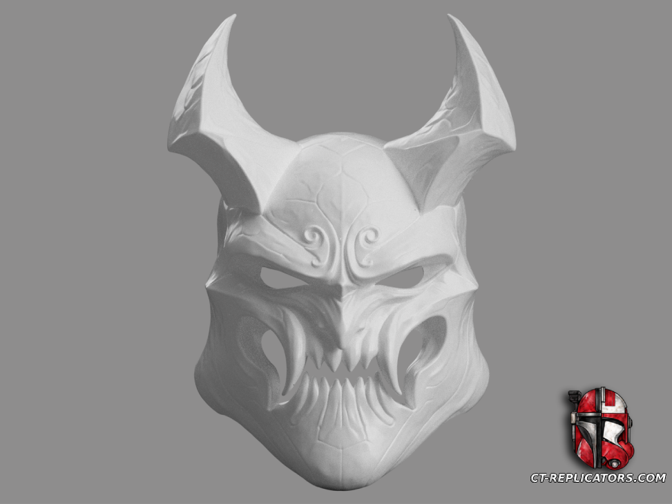 STL 3D Print Files Blood Moon SHEN mask - League Of Legends Cosplay 1:1 Replica