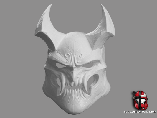 STL 3D Print Files Blood Moon SHEN mask - League Of Legends Cosplay 1:1 Replica