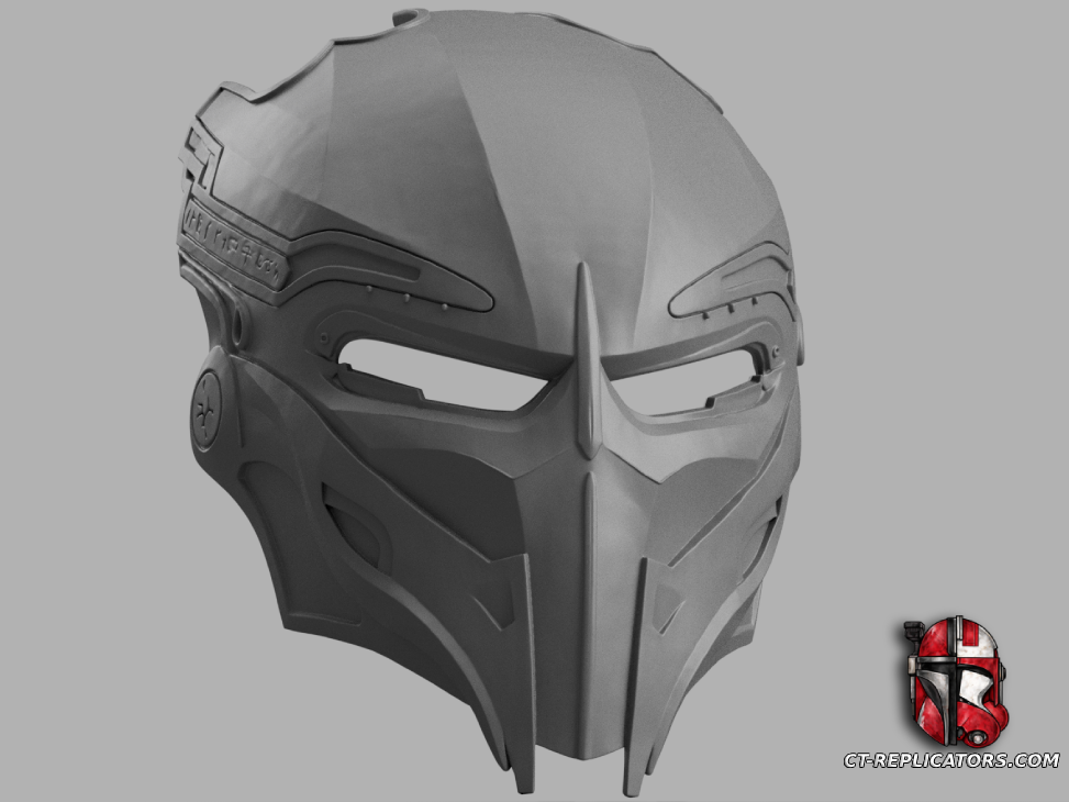 STL 3D Print Files BAD LANDS Dek Predator Bio Mask (Helmet) Cosplay 1:1 Replica