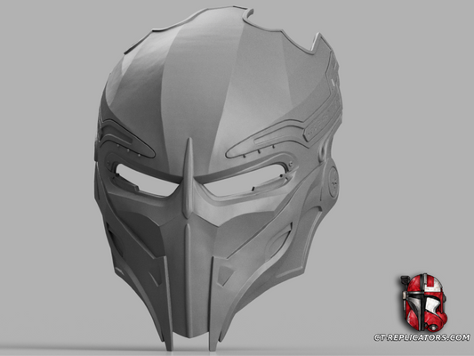 STL 3D Print Files BAD LANDS Dek Predator Bio Mask (Helmet) Cosplay 1:1 Replica