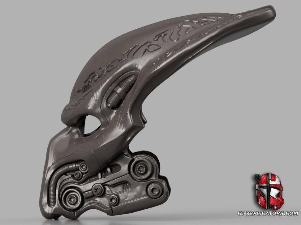STL 3D Print Files Eldar Ancient Ceremonial Predator Bio Mask (Helmet) Cosplay 1:1 Replica